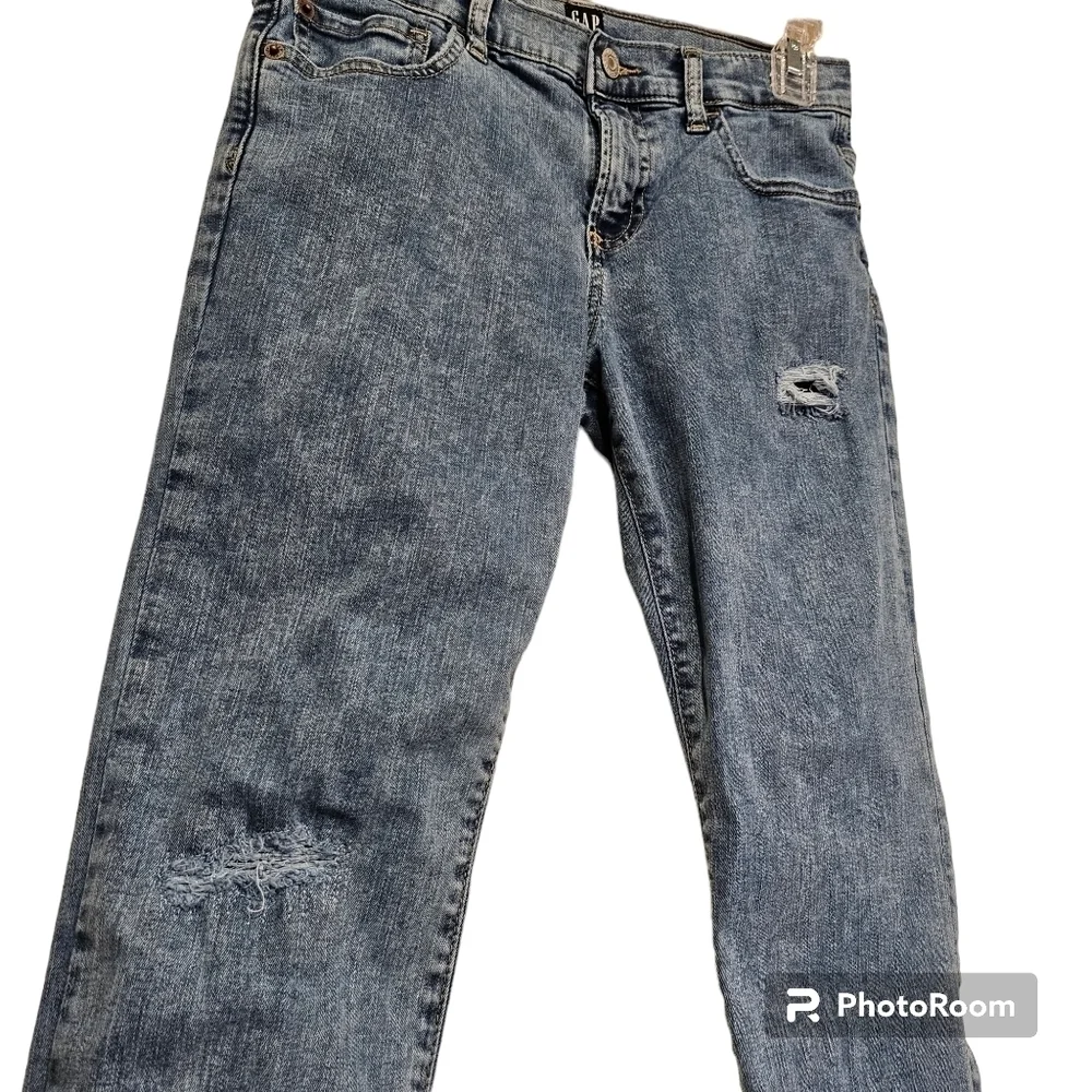 Gap Stretch Skinny Girls Distressed Denim jeans Size 14